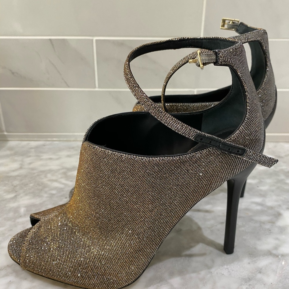 Brian Atwood sparkle bootie